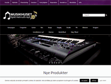 Tablet Screenshot of musik-huset.dk